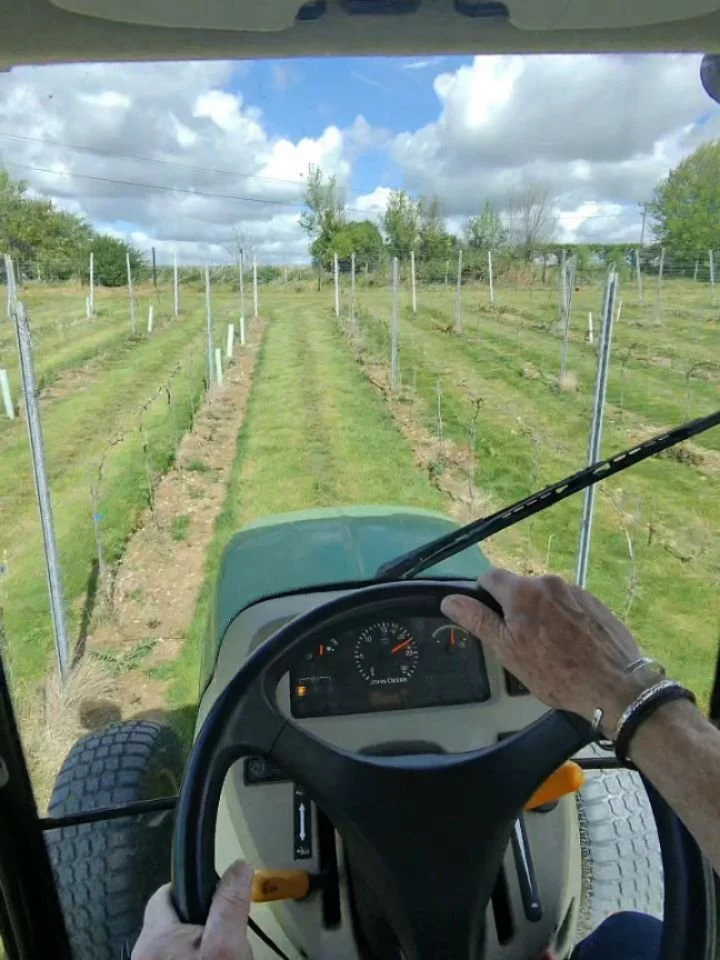 Spring is gathering pace at The Wyck Estate 🌱

A busy weekend in the vineyard, taking advantage of the conditions to get a protective pass on the young vines. With overnight temperatures hovering around 3&deg;C, the aim is to support the vines throu