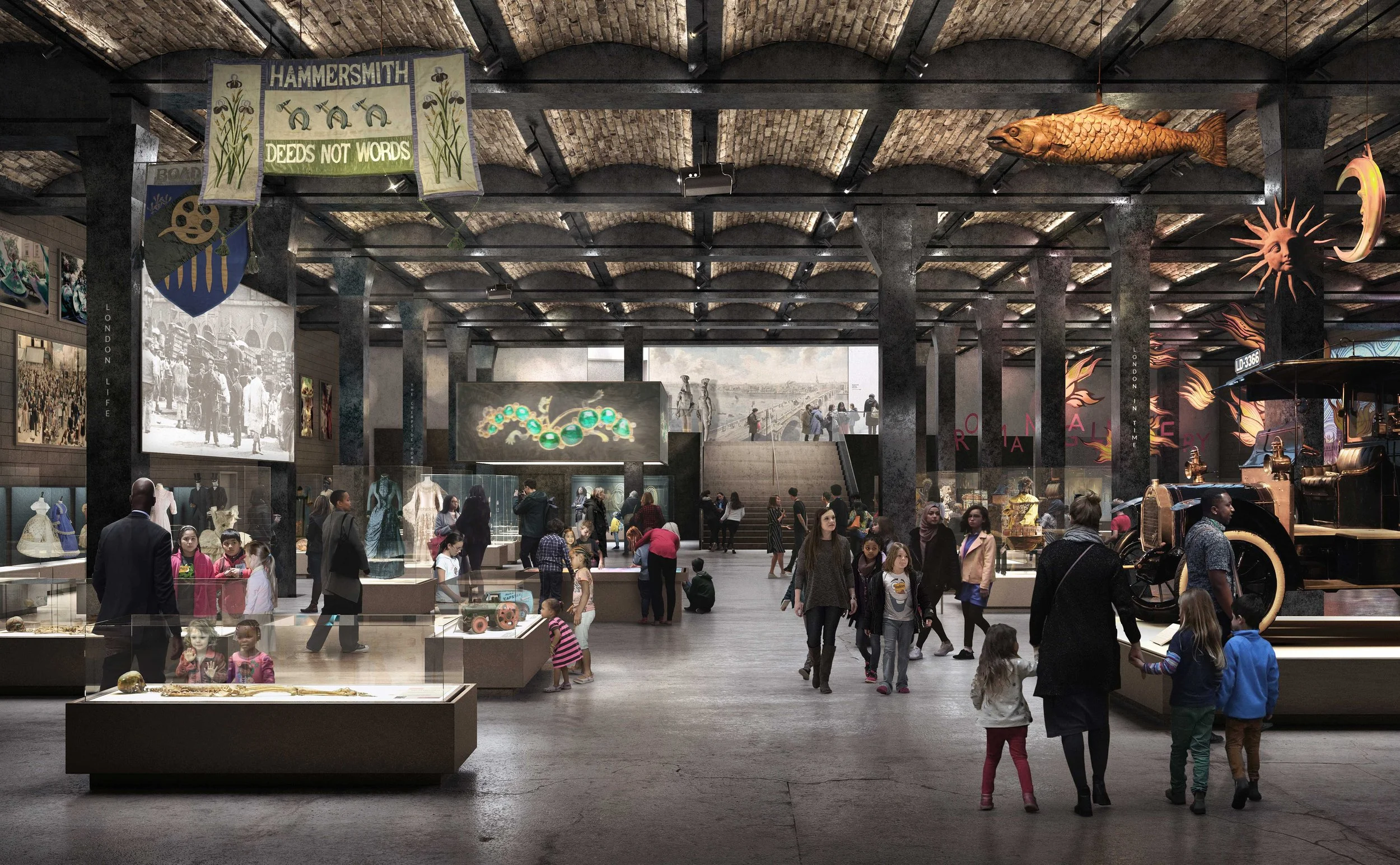 Past Time gallery spaces at London Museum for networking receptions