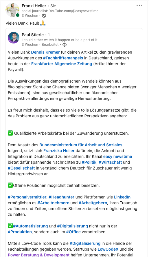 01.08.2023: Empfehlung von Paul Stierle