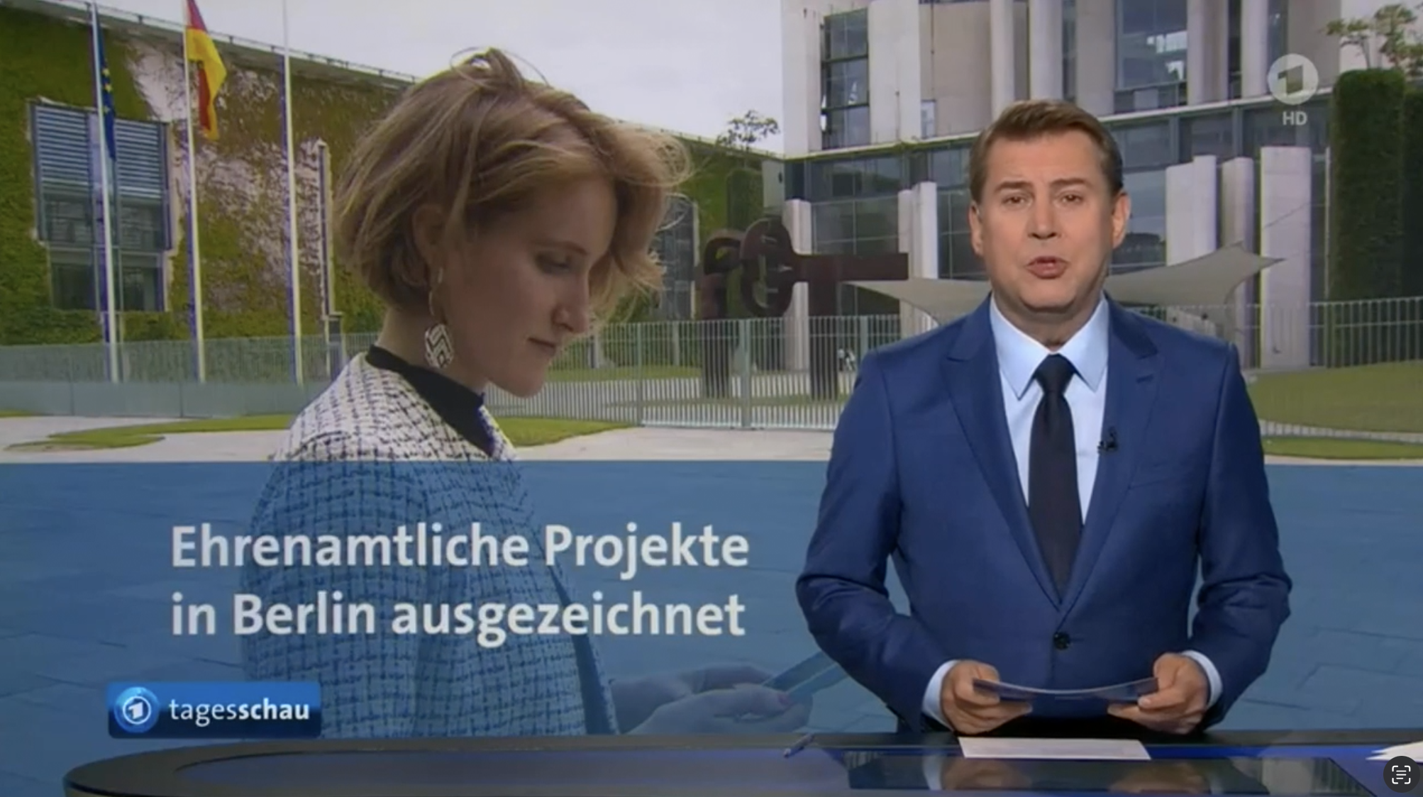 04.06.2024: Beitrag über easy newstime in der Tagesschau im Rahmen der Bundespreisverleihung 2023/24 von startsocial