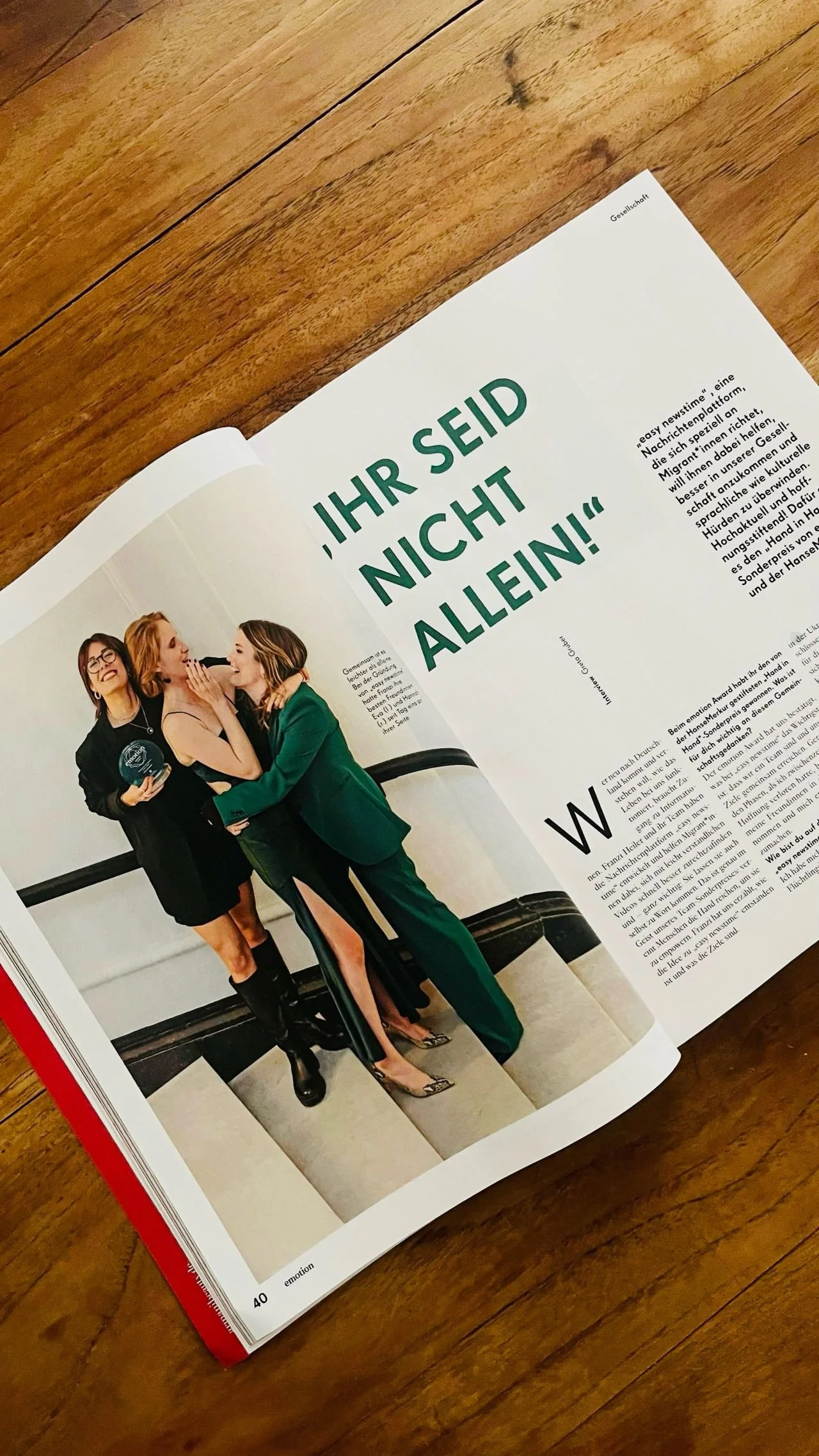 01.04.2025: Beitrag im emotion Magazin (Ausgabe: 05-2025)
