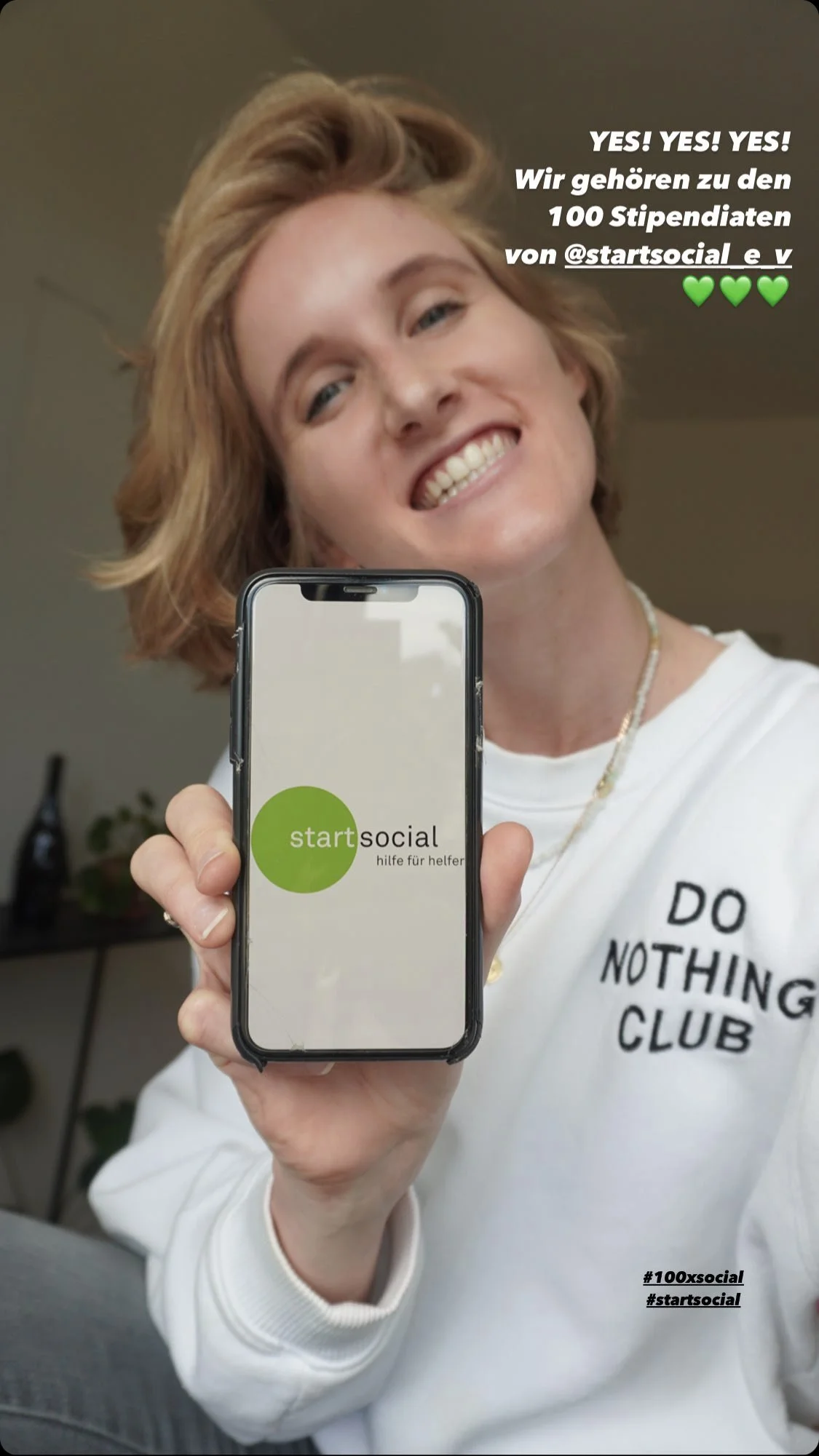 21.09.2023: Yes! Wir gehören zu den 100 Stipendiat*innen von start social 2023!