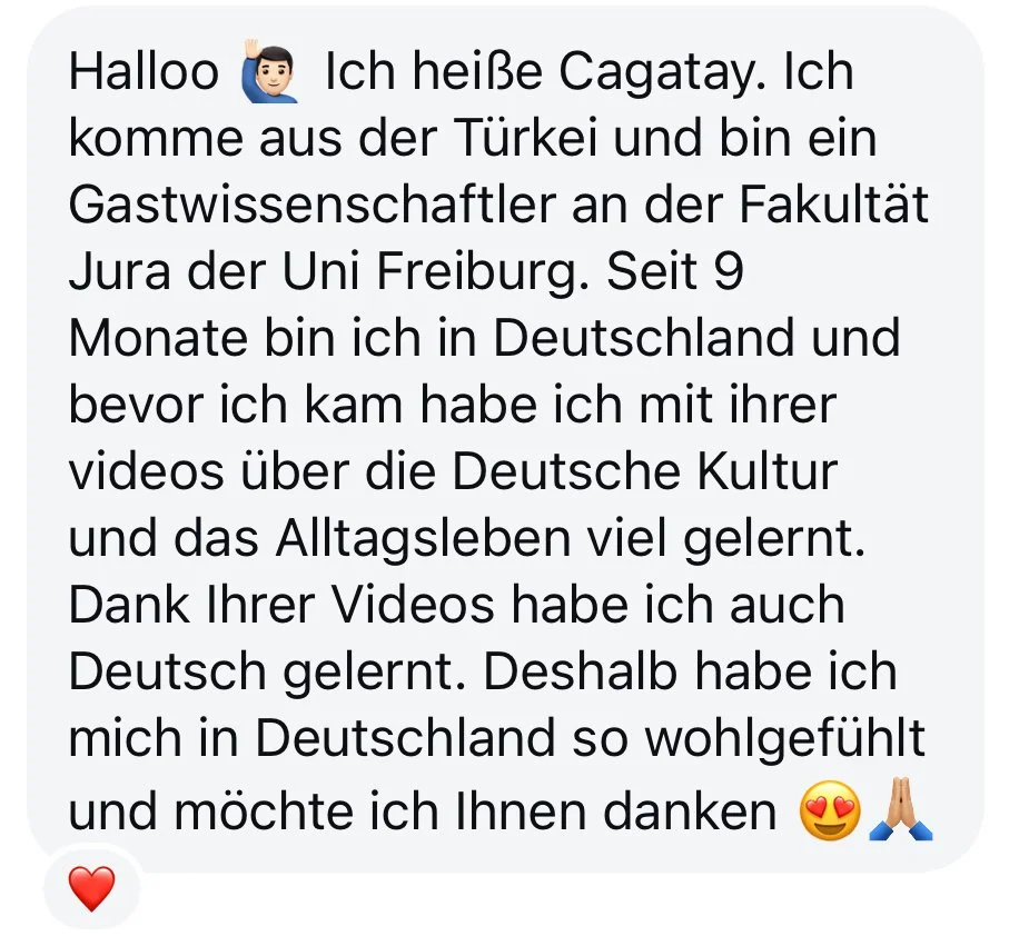 Feedback eines Zuschauers
