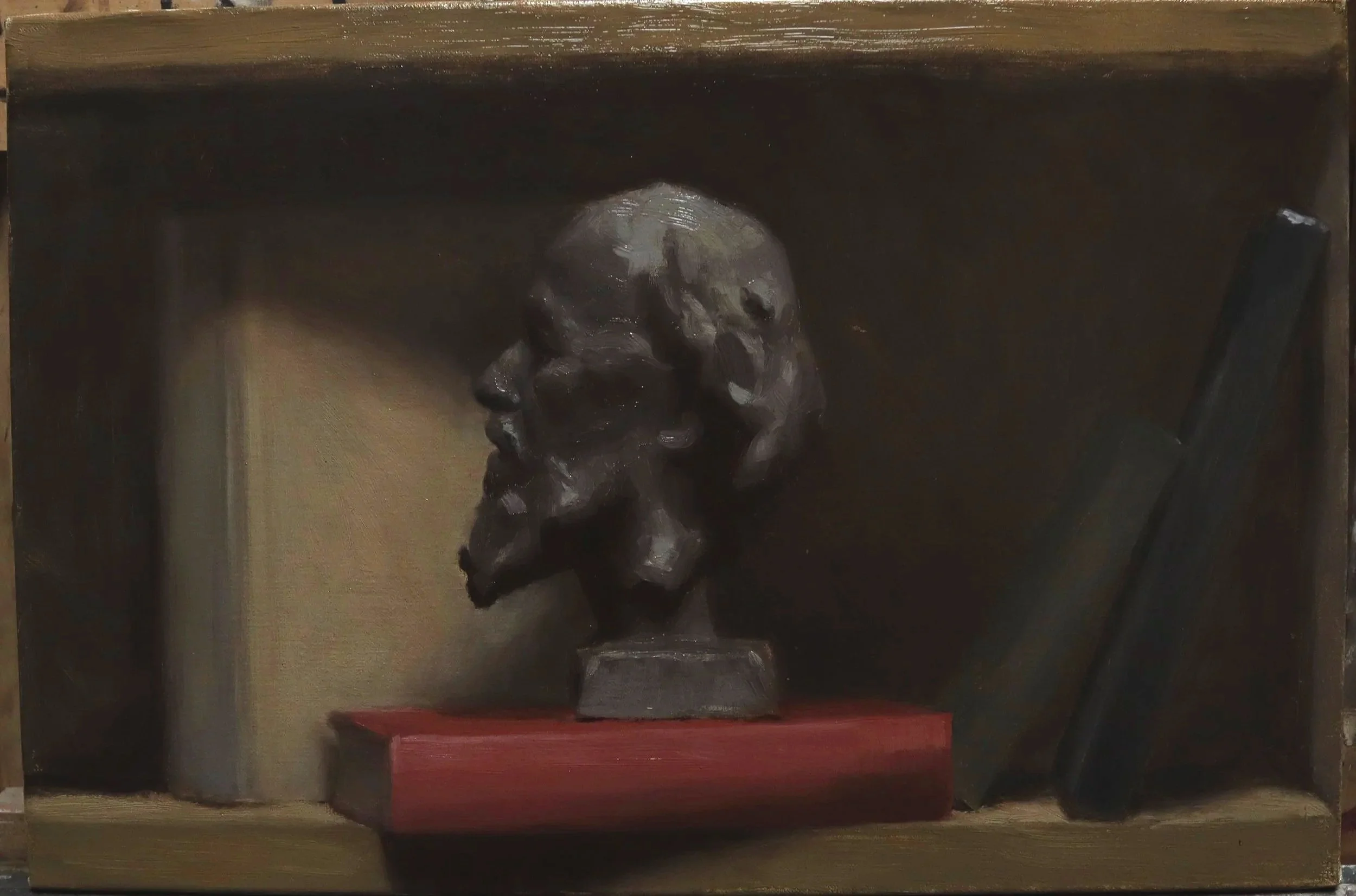 "The Study" - 2022 - oil on linen - 45 x 30 cm - available