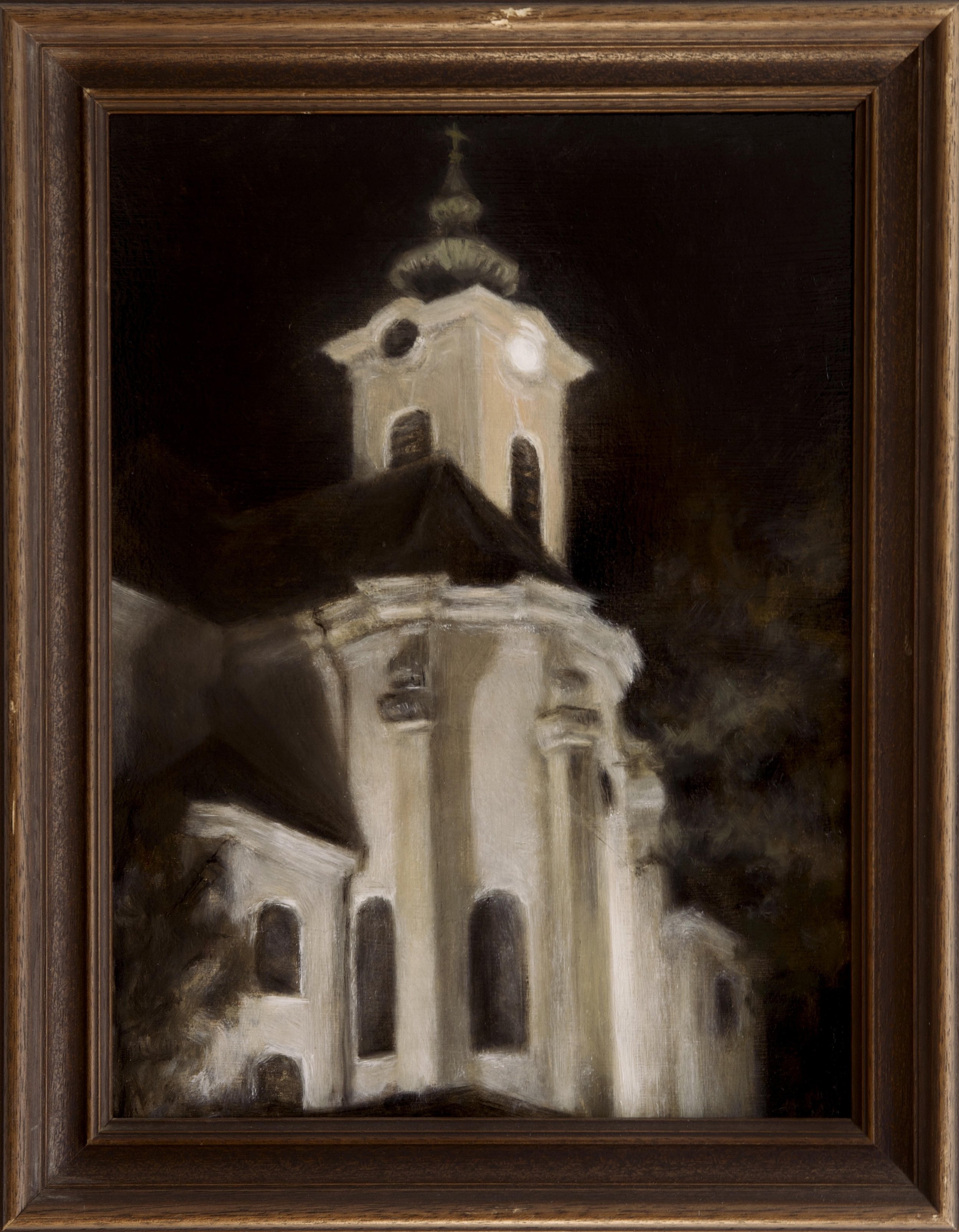 Viennese chuch - 2024 - oil on board - available