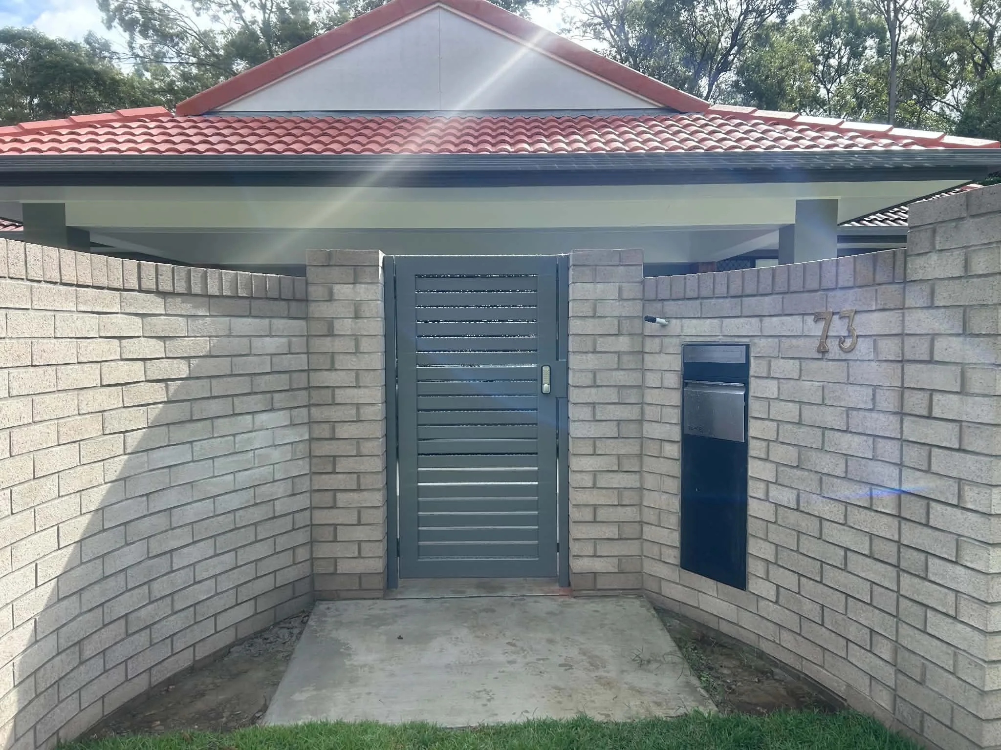 Aluminium gate, Slatted gate, Gold coast, Gate