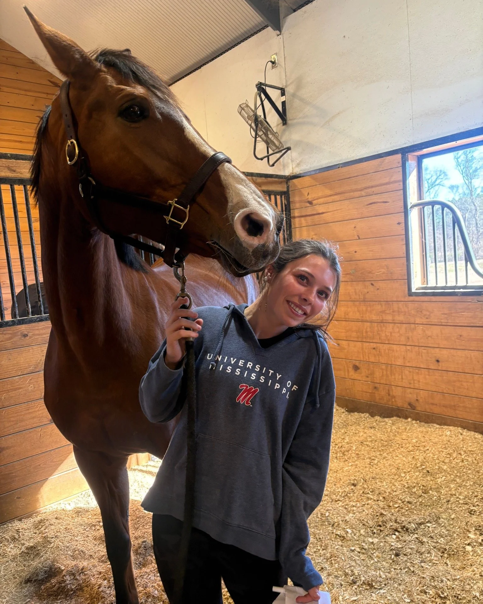 This perfect horse, Betty P., just keeps my heart so full. I was thinking one thing (retire while you're healthy) and she was thinking "are you kidding me?!"

Here she is with her welcoming committee, Lilly Johnson, whose friend Brock is no
