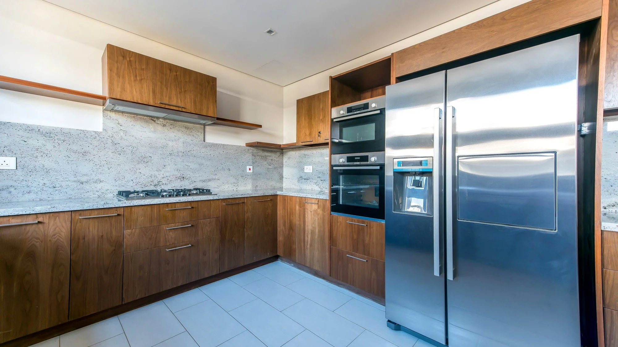 Fitted kitchen within a High Commission of India staff residence in Ebene