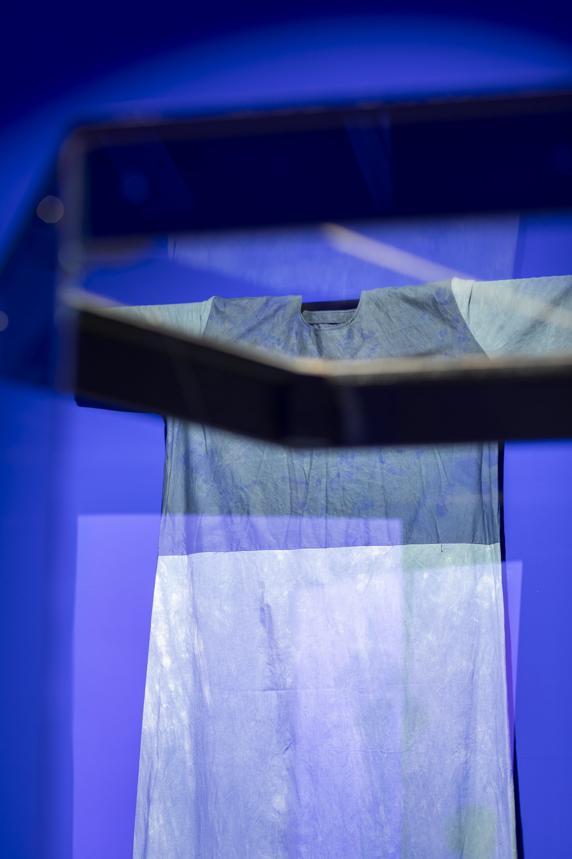 Installation views BLUE(S) XXL by Simin Stine Ramezanali, Nikolaj Kunsthal, 2024. Photo credit: Mads Holm