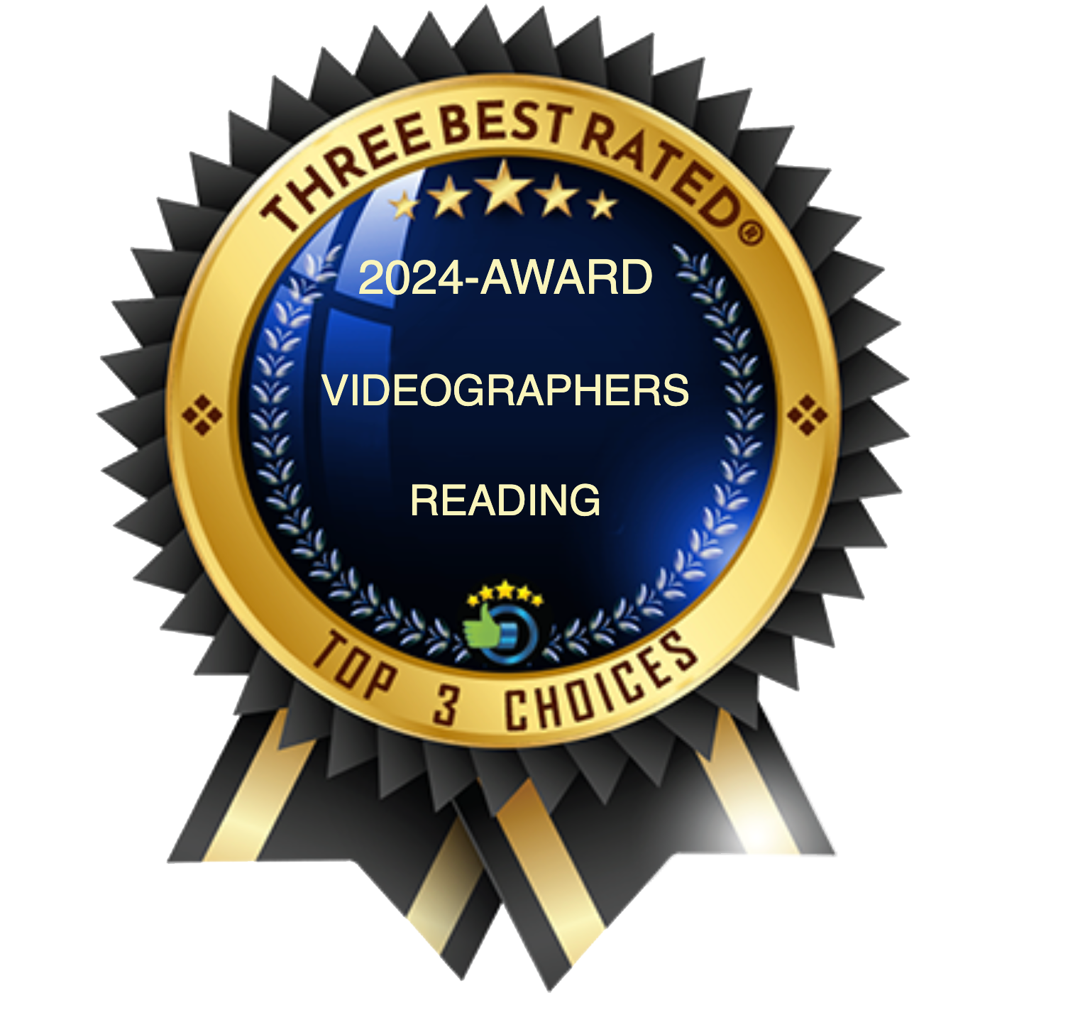 Three Best Rated Badge - Reading Videographers - 2024