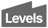 Gray and black box with the word "Levels" in white text