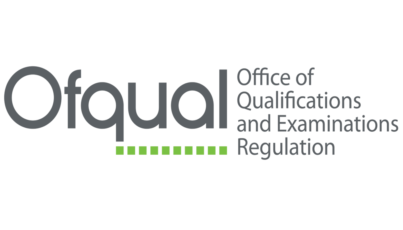 Logo of the Office of Qualifications and Examinations Regulation (Ofqual) with the text 'Ofqual' in large gray letters and the full name underneath.