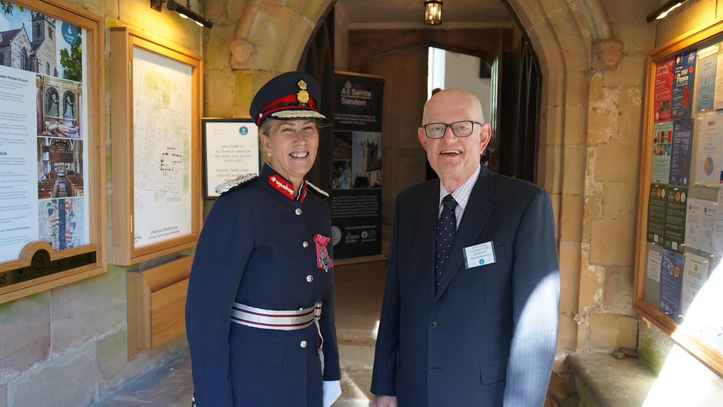 Ken Pemberton welcomes the Lord Lieutenant
