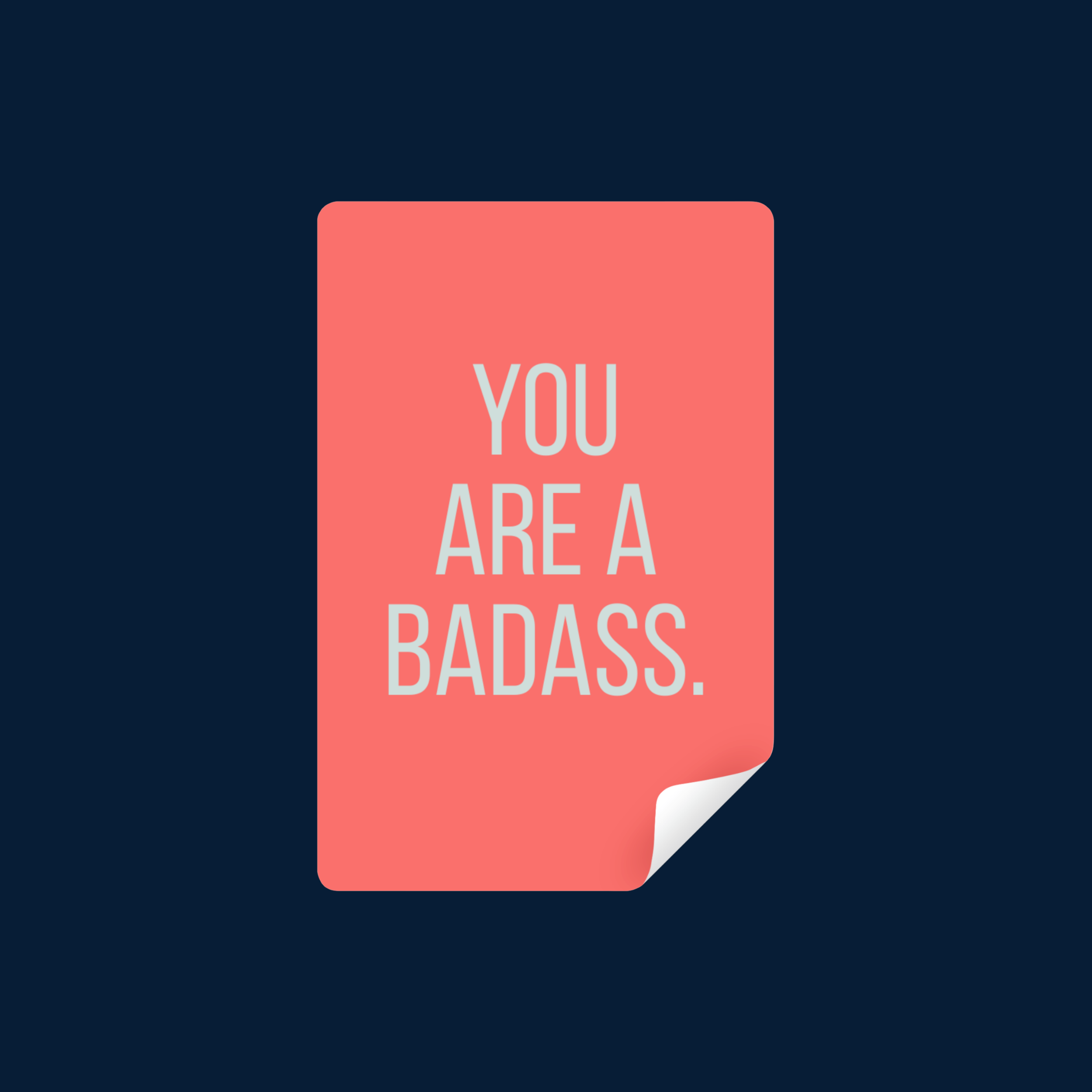 You Are a Badass.
