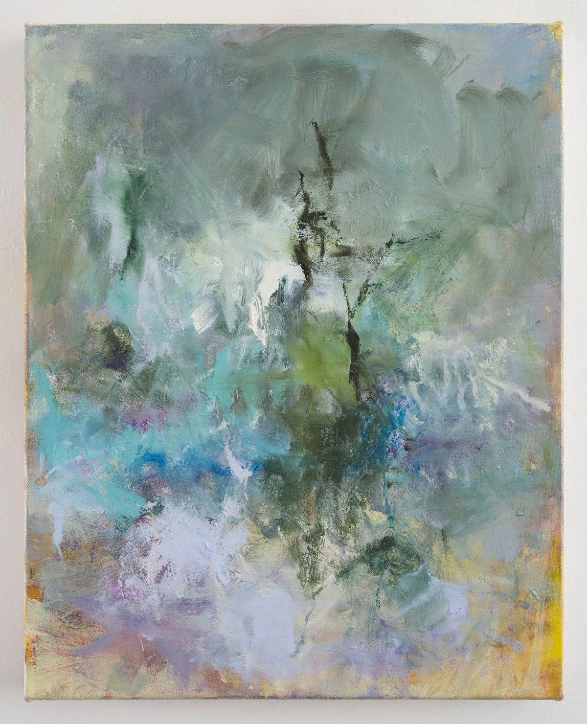 Puncture, 2023, oil on canvas, 20 x 16 inches