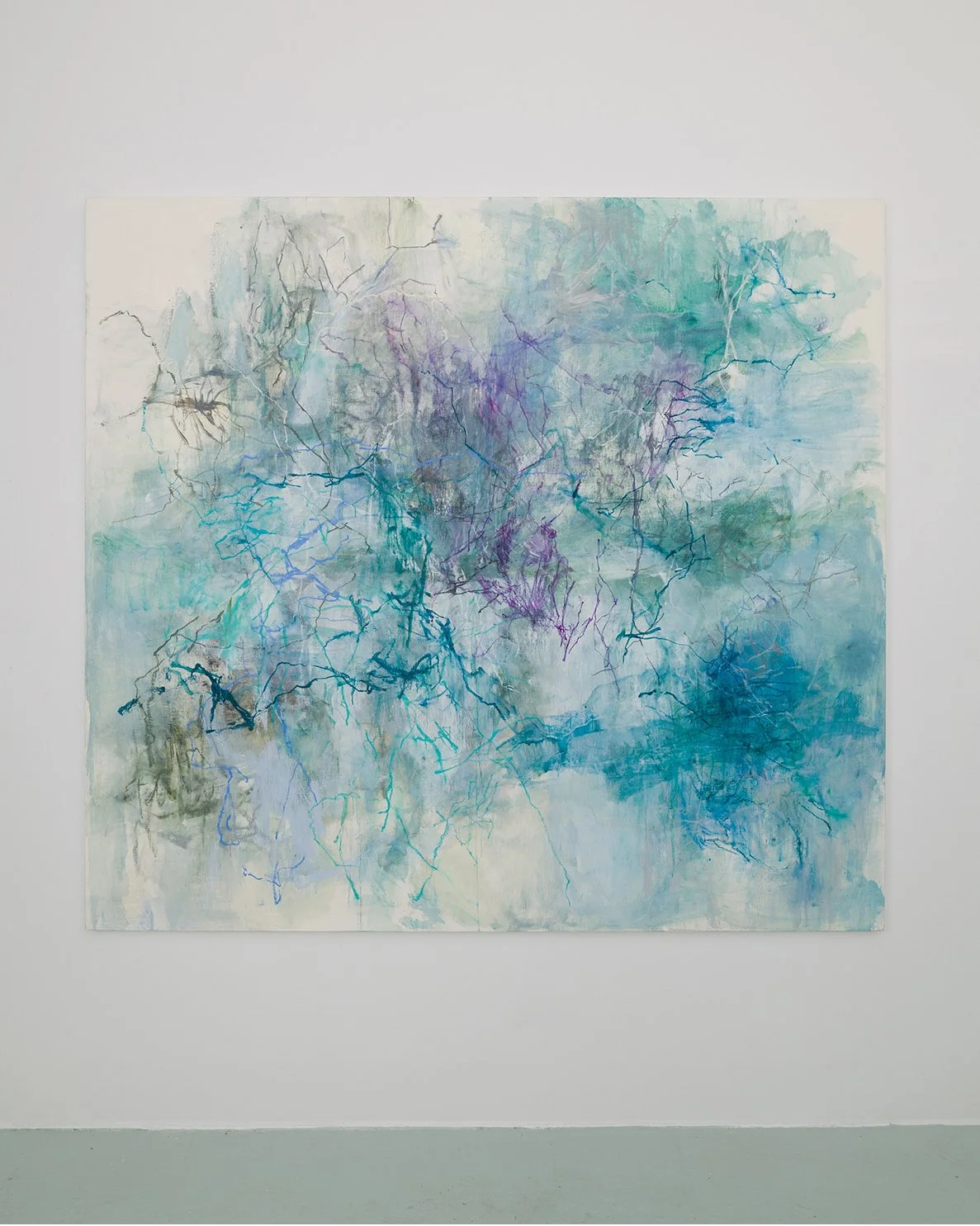 Fissure, 2024, oil on canvas, 64 x 70 inches