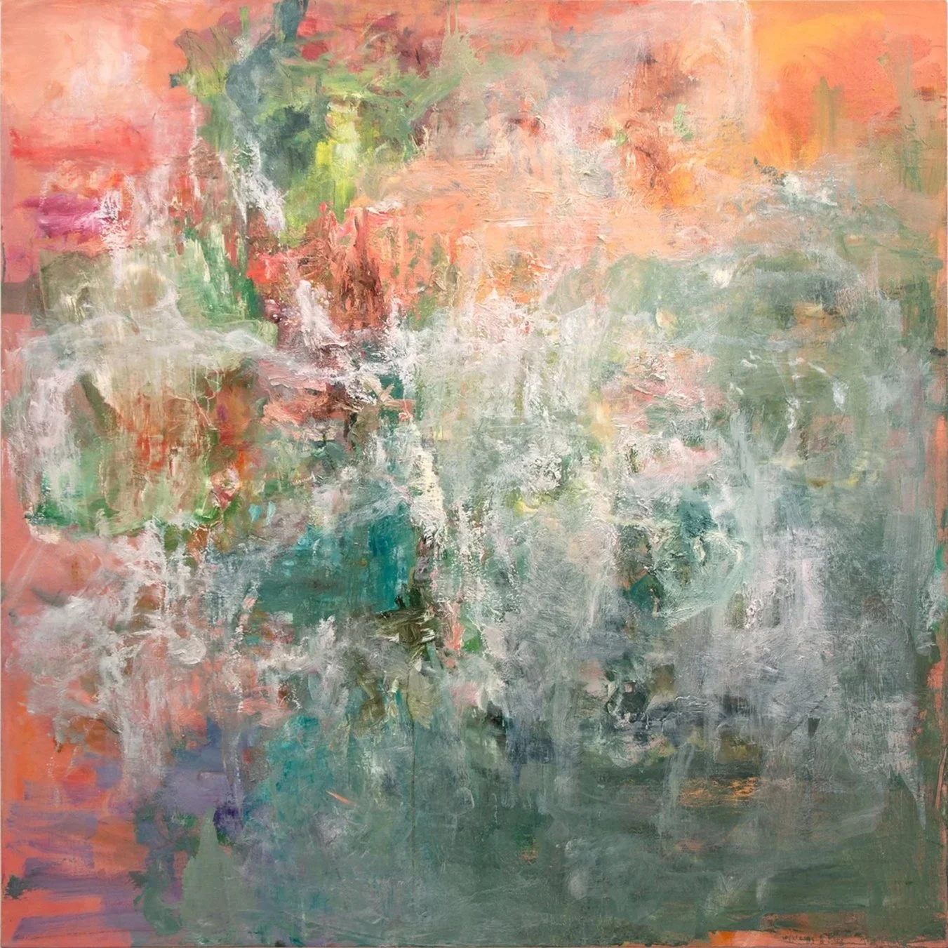 Yet, 2026, oil on canvas, 48 x 48 in.