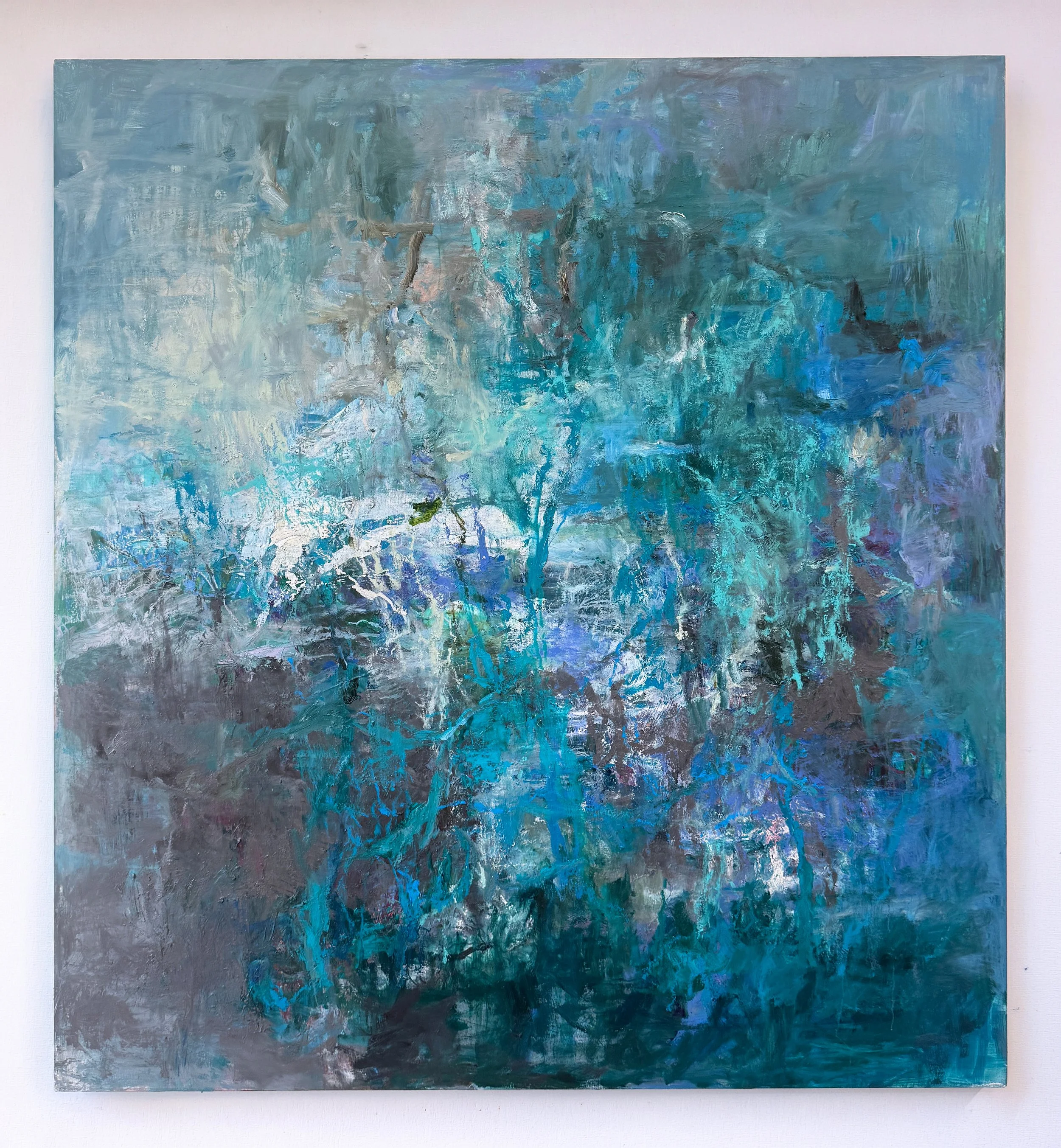 Aggregate, 2026, oil on canvas, 70 x 64 in.