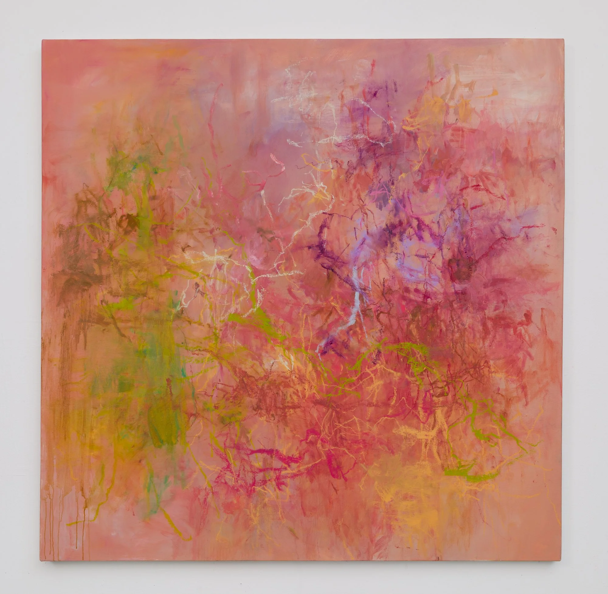 Yet, 2022-2024, oil on canvas, 48 x 48 inches