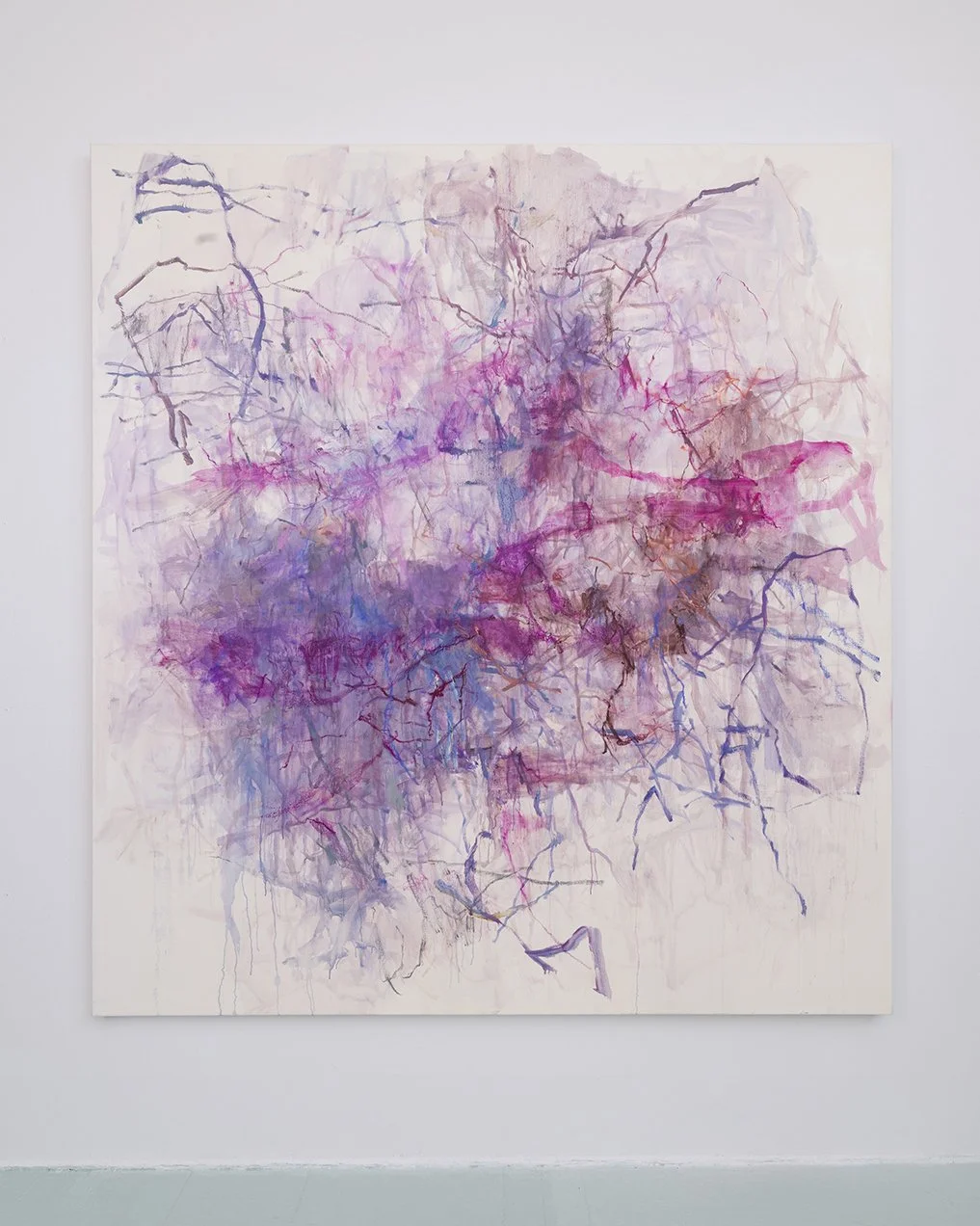 Sapling, 2022–2024, oil on canvas, 76 x 70 inches