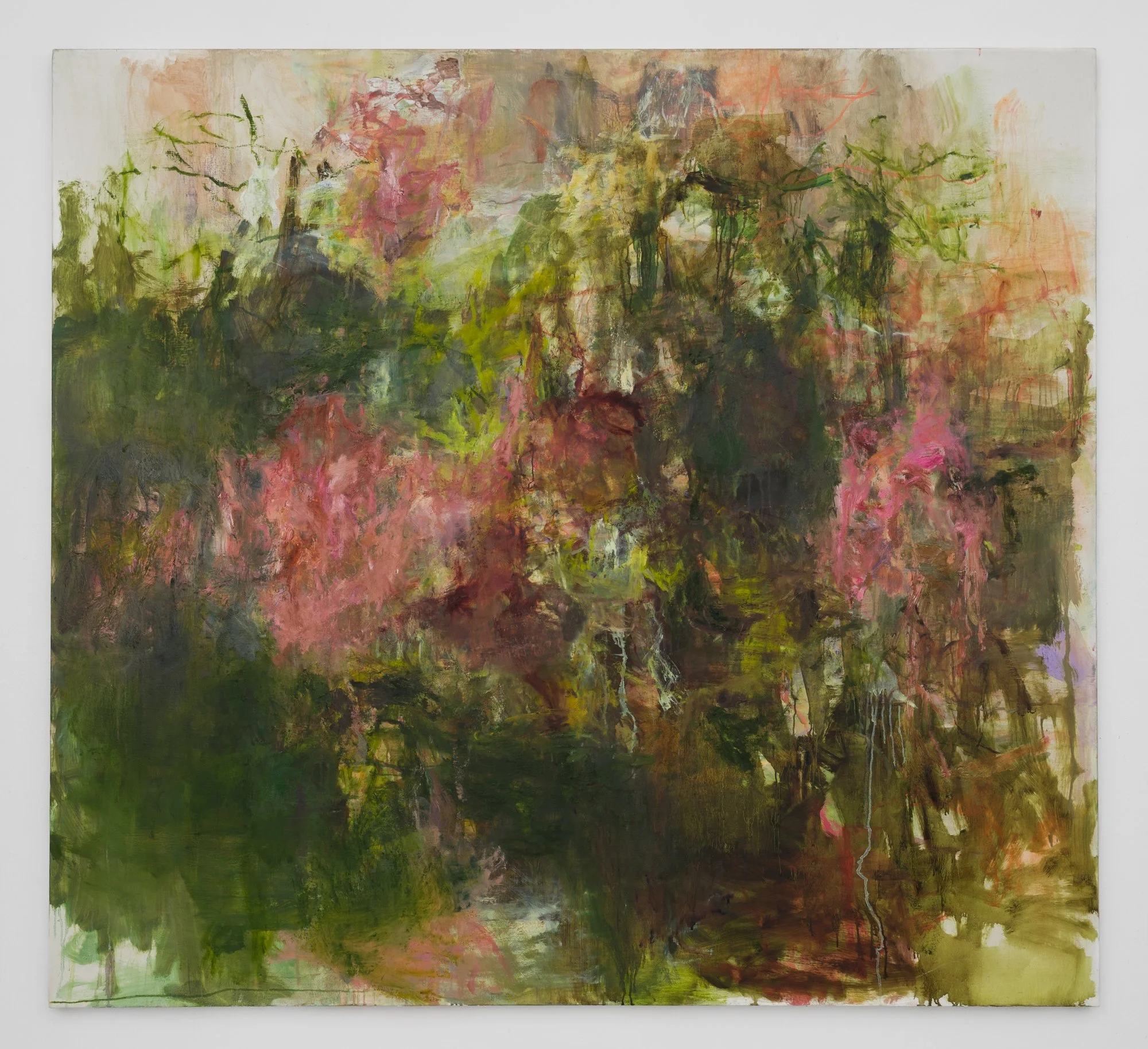 Sediment, 2025, oil on canvas, 64 x 70 inches