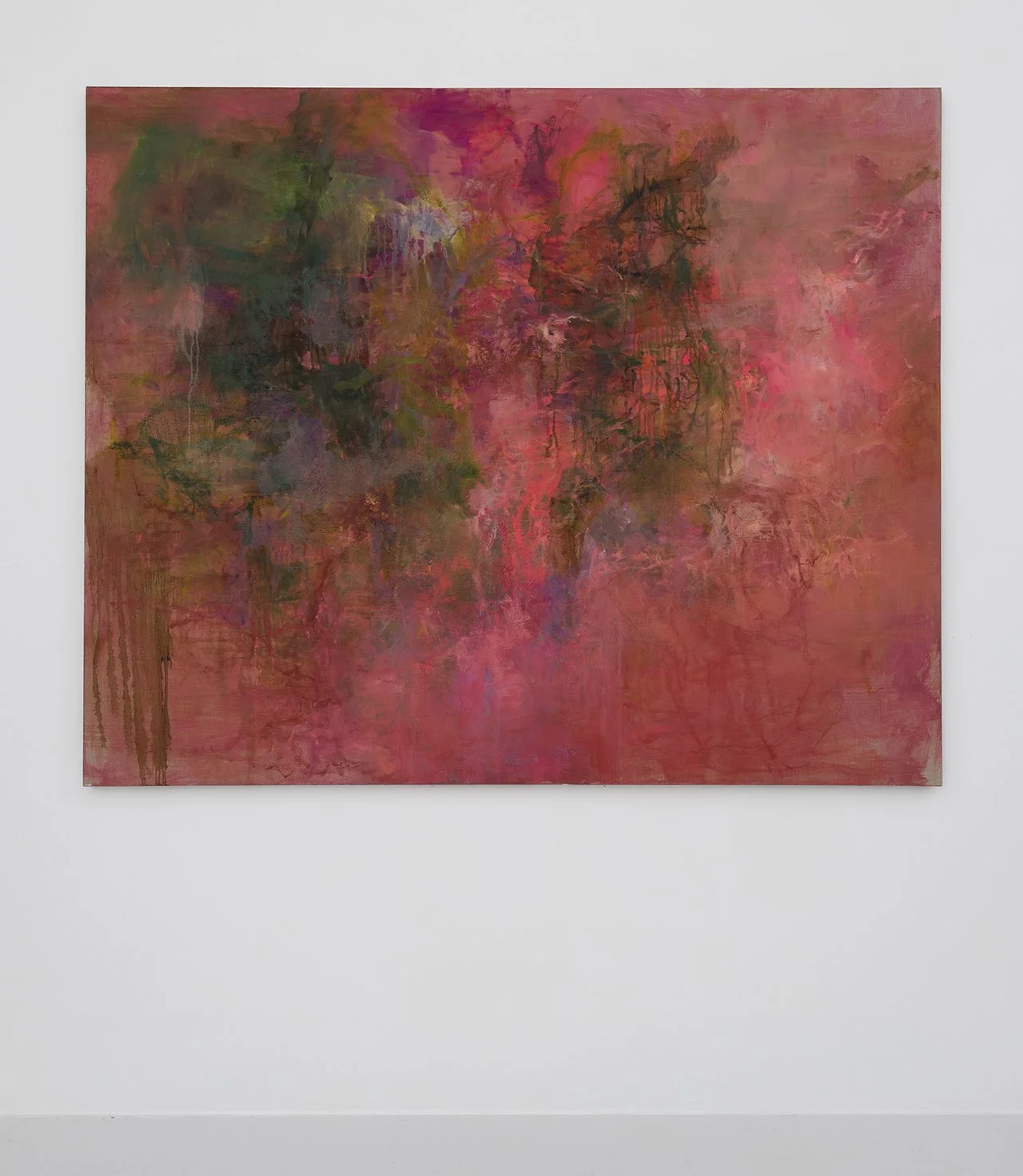 Red Morning, 2025, oil on linen, 52 x 64 inches