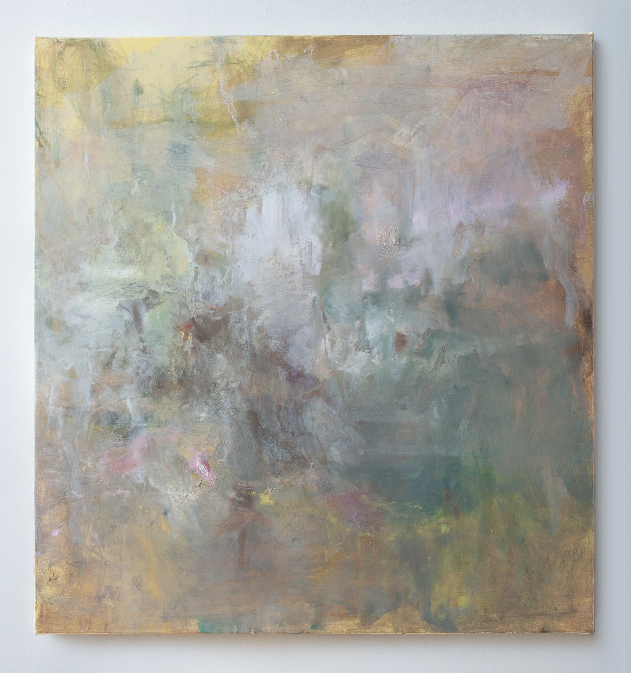 February Forsythia, 2026, oil on canvas, 30 x 28 in.