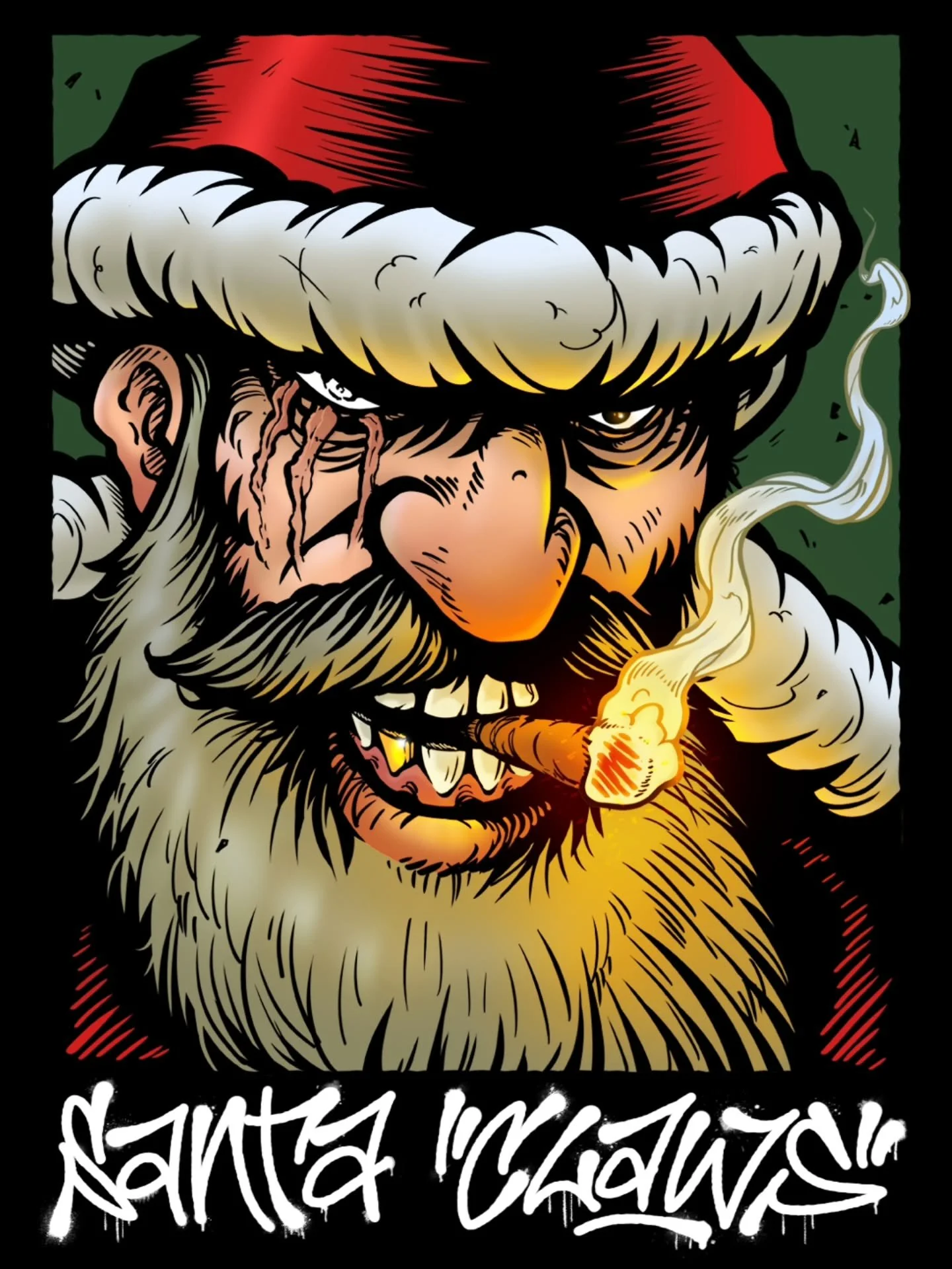 Santa "Claws" is coming straight to the ghetto. 🎅

Final illustration we did for Christmas 2025, find the inking process in the slides.

Have a Merry Christmas from us!

#billiasbrosdesignco #graphicdesign #timelapse #santaclaus