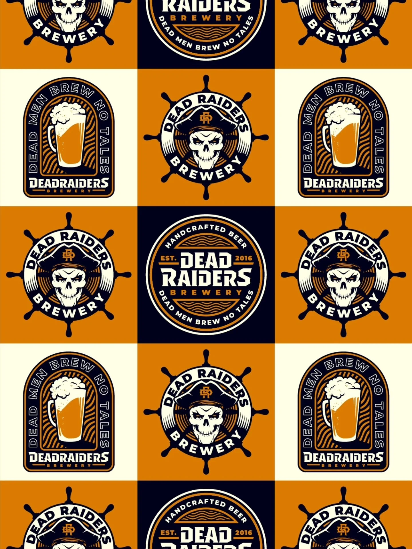 Pattern designs made from the new badges we created for Dead Raiders Brewery.

Which one's your favorite? 

#billiasbrosdesignco #graphicdesign