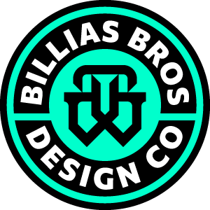 Billias Bros badge logo directing users to the homepage.