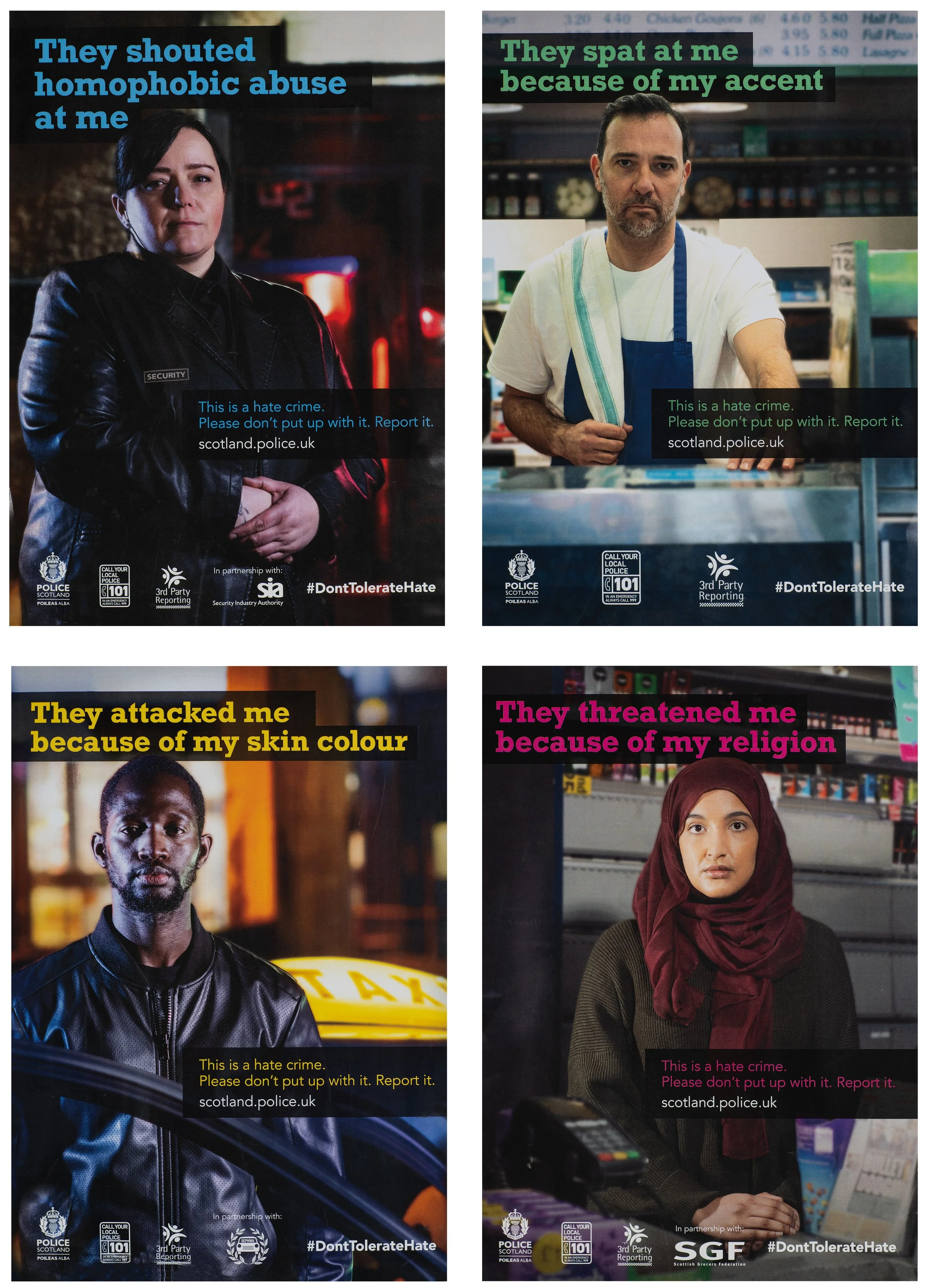 Poster campaign for Police Scotland
