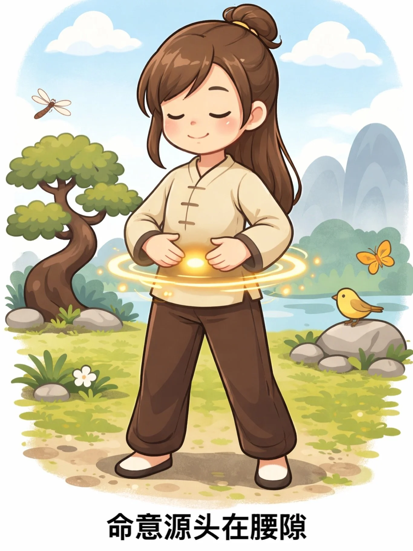 我一开始去练功、练站桩，其实很简单
因为那时候我觉得自己中焦很虚弱

经常腰疼、核心不稳
整个人的力量好像散的
站久一点都会觉得累
后来开始接触站桩和导引

很多人练功
会把注意力放在动作、姿势、招数上
手怎么摆？
膝盖要弯多少？
姿势对不对？

但古人其实早就讲得很清楚：
「命意源头在腰隙」

生命之气和意念的发动
源头就在腰隙之间

不是手
不是脚
也不在那些外在的动作

当意识回到腰隙
身体会自己调整
气机也会慢慢通起来

我练了一段时间之后
很神奇的是

以前的腰疼慢慢消失了
气血变好了