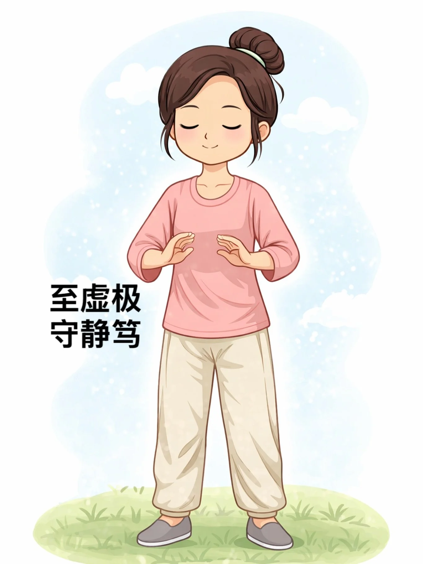 很多人以为
站桩是在练动作
其实不是

《道德经》有一句话
致虚极，守静笃

站桩练的
就是这六个字

平常人活在思维里
不停分析、判断、计算
道家把这种状态叫
【识神】在用

识神很聪明
但也很吵

真正的修炼
不是让思维更厉害
而是慢慢安静下来

当身体站定
呼吸沉下来
心神安住

慢慢会出现一种状态
不刻意思考
却很清明
不追逐念头
却很真实

这时候
不是&ldquo;想明白了什么&rdquo;
而是回到一种
更自然的觉知

道家把这个状态叫
【元神】

所以站桩不是练姿势
而是在做一件