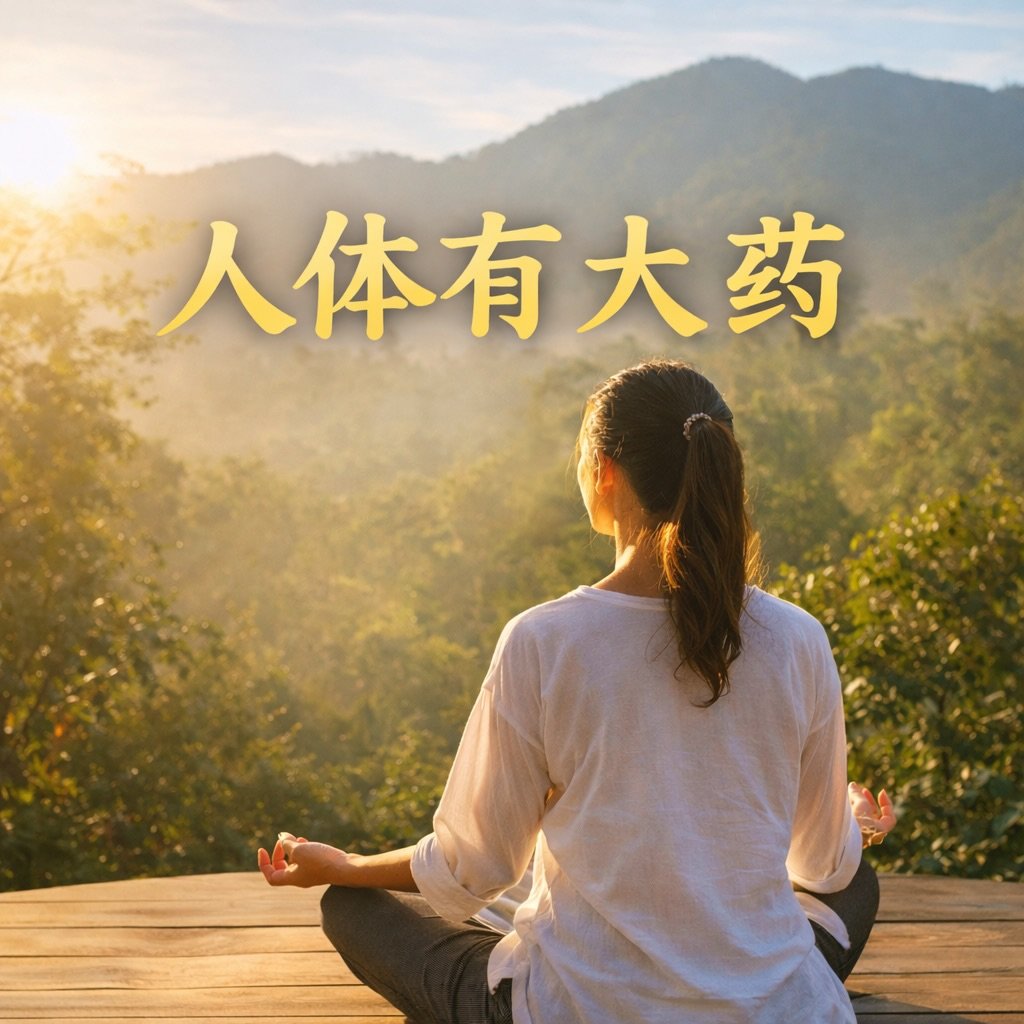 今早练导引，老师说：

&ldquo;人体有大药。&rdquo;

不是靠吃药，
而是身体被激活了，就会自己好。

很多问题，不在身体，
而在不会&ldquo;用身体&rdquo;，
也不会&ldquo;理解自己&rdquo;。

中国的智慧很简单：

回到生命本身，
找到那个开关。

怎么做到？开关在哪里？

【把心安下来】
把气合住。

安心法门就是：
不乱想，不散气，回到当下。

当心安下来，
身心的频率就在发生变化。

【初心】
万事不过我愿意。
你不愿意，就不行。

当开始知道什么让状