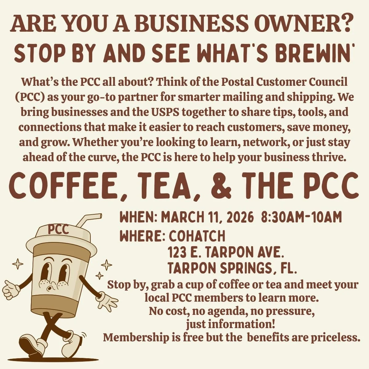 Coffee, Tea, &amp; The PCC