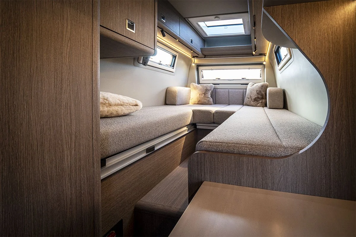 RP Rebellion elevated rear lounge seating and dining area