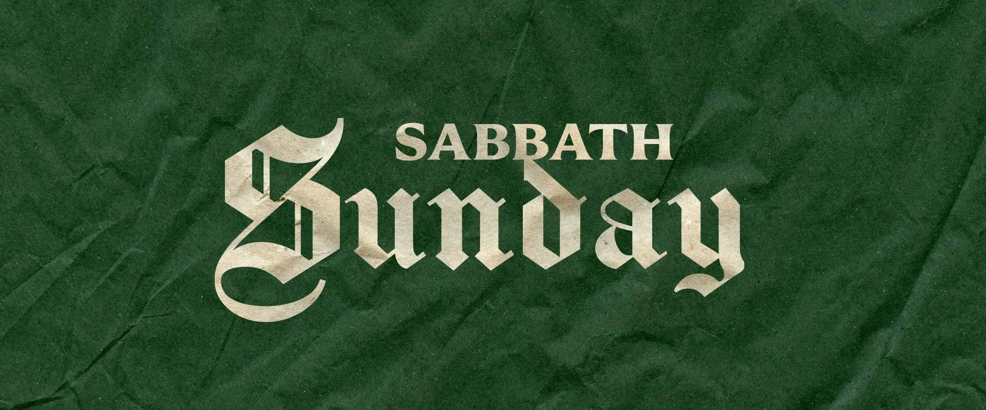 SABBATH SUNDAY: NO SERVICES