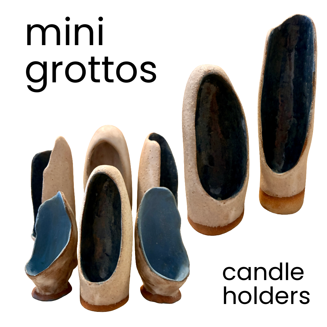 mini grottos candle holders