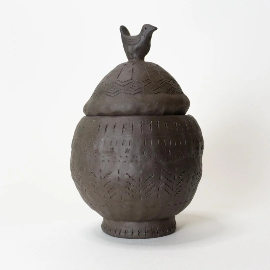 bernadette januska lidded ceramic jar