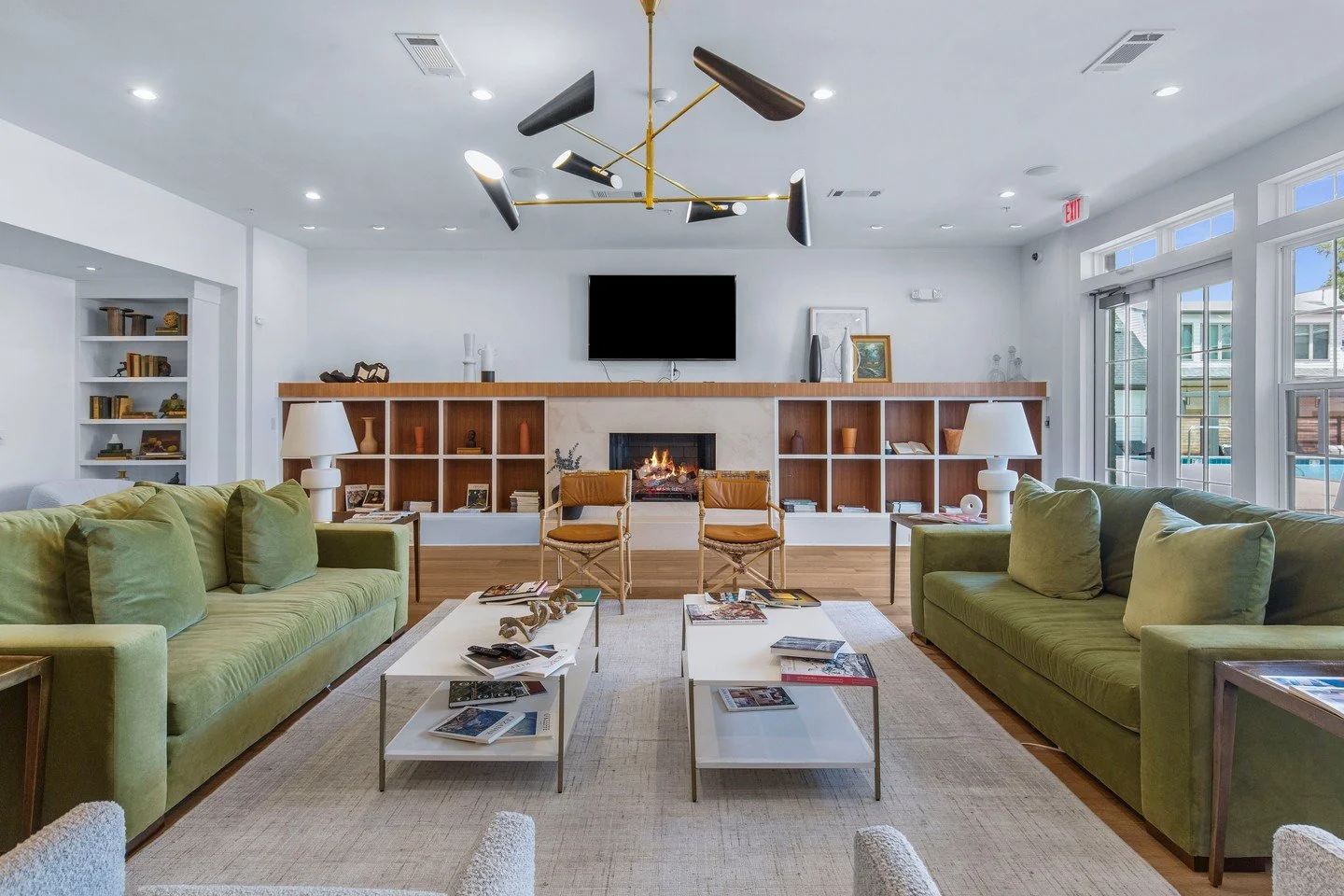 The Quarter House club room is the perfect place to unwind, entertain, or get a little work done in style.