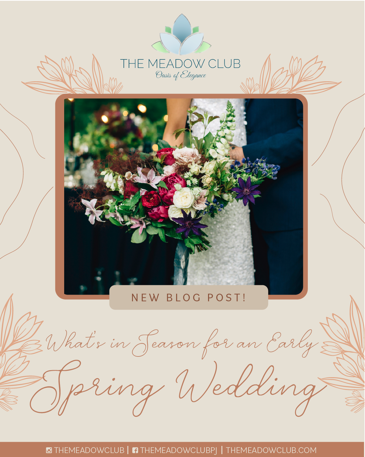 Fresh Florals: What’s in Season for Early Spring Weddings
