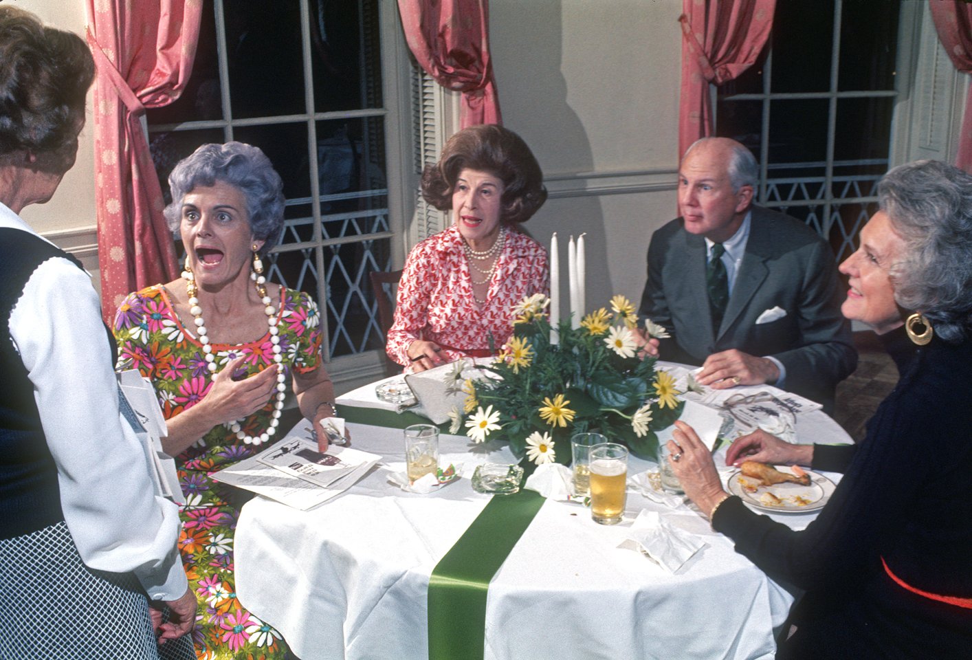  Atlanta Steeplechase Dinner 1972 - A glamorous dinner for the Steeplechase crowd referred to as "The Best Lawn Party in Georgia. 