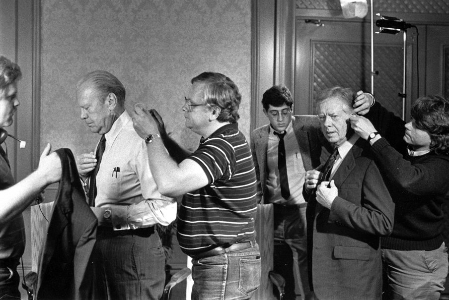  Jimmy Carter and Gerald Ford in preparation for the 1976 Presidential Debate in Atlanta, Georgia.   