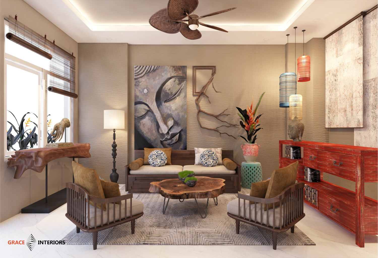 Thiết Kế Thi Công Studio Yoga Med Yoga TP.HCM — Grace Interiors