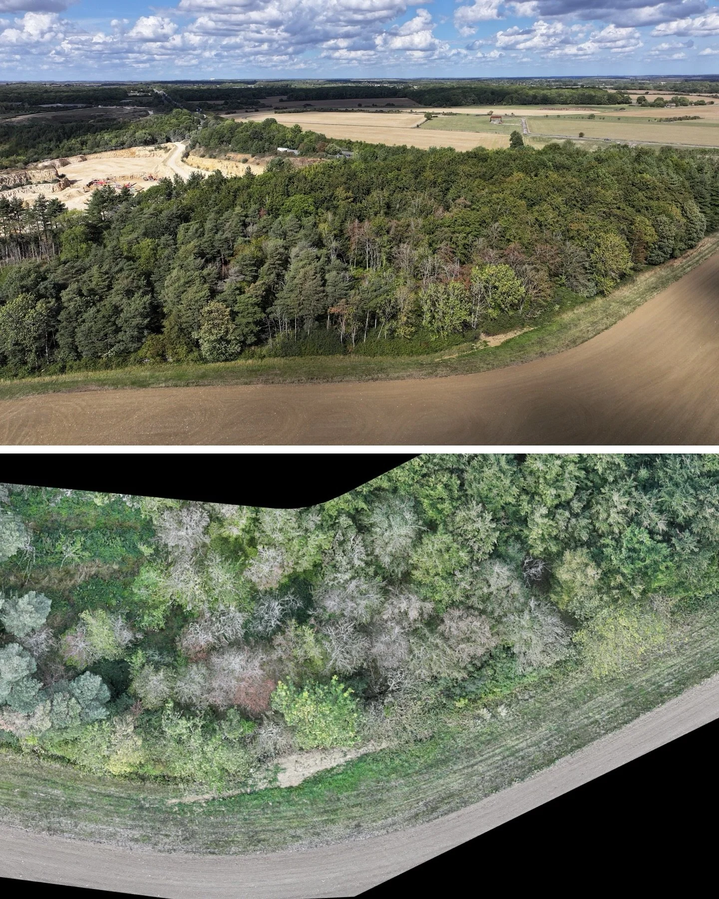 @dronetechnicalservices this week have been conducting Topographical surveys for an arboriculturalist report on potential land for solar array installations.
The use of drones to capture such data has many advantages over traditional survey methods