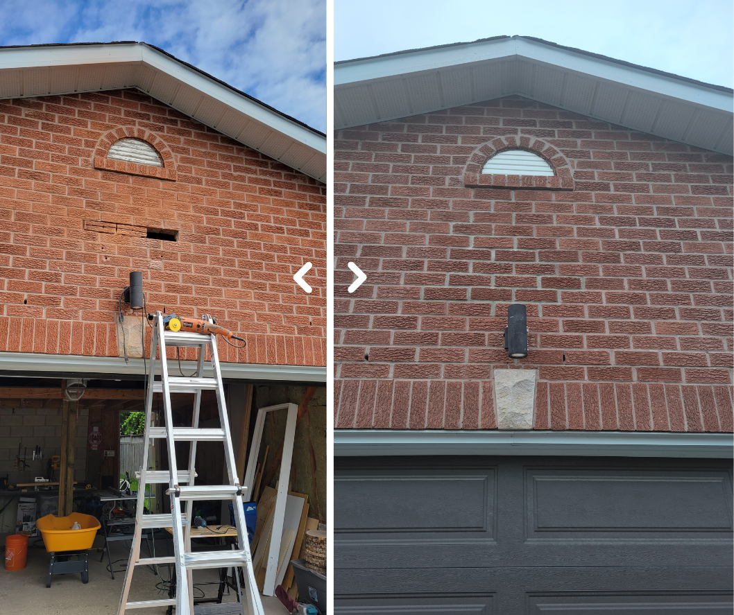 Masonry repair, repointing, and mortar colour matching.