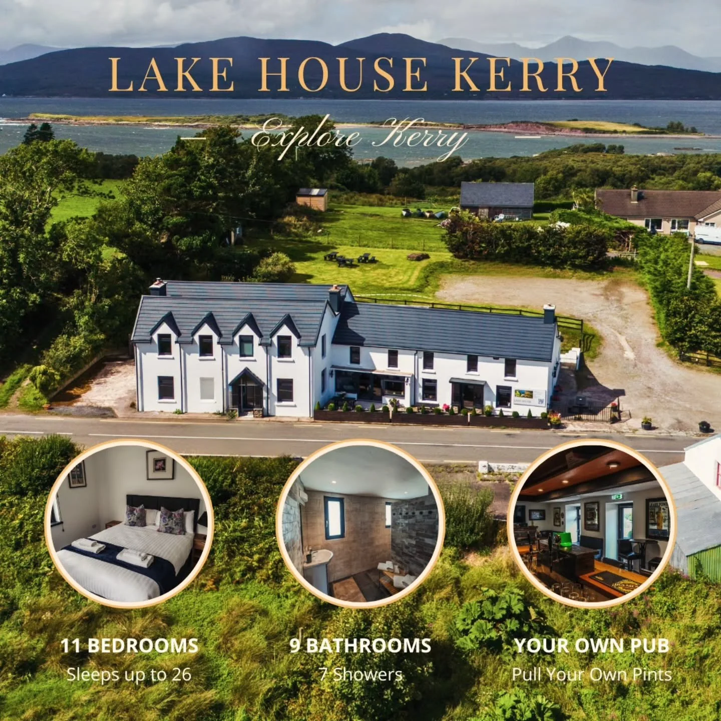 Have you ever wanted to truly escape from the world with your friends and family? 
Last Available week: 25th - 31st August - perfect for sunrises, scenic hikes and hosting in your own pub. 
This space is available only due to a last minute cancellati