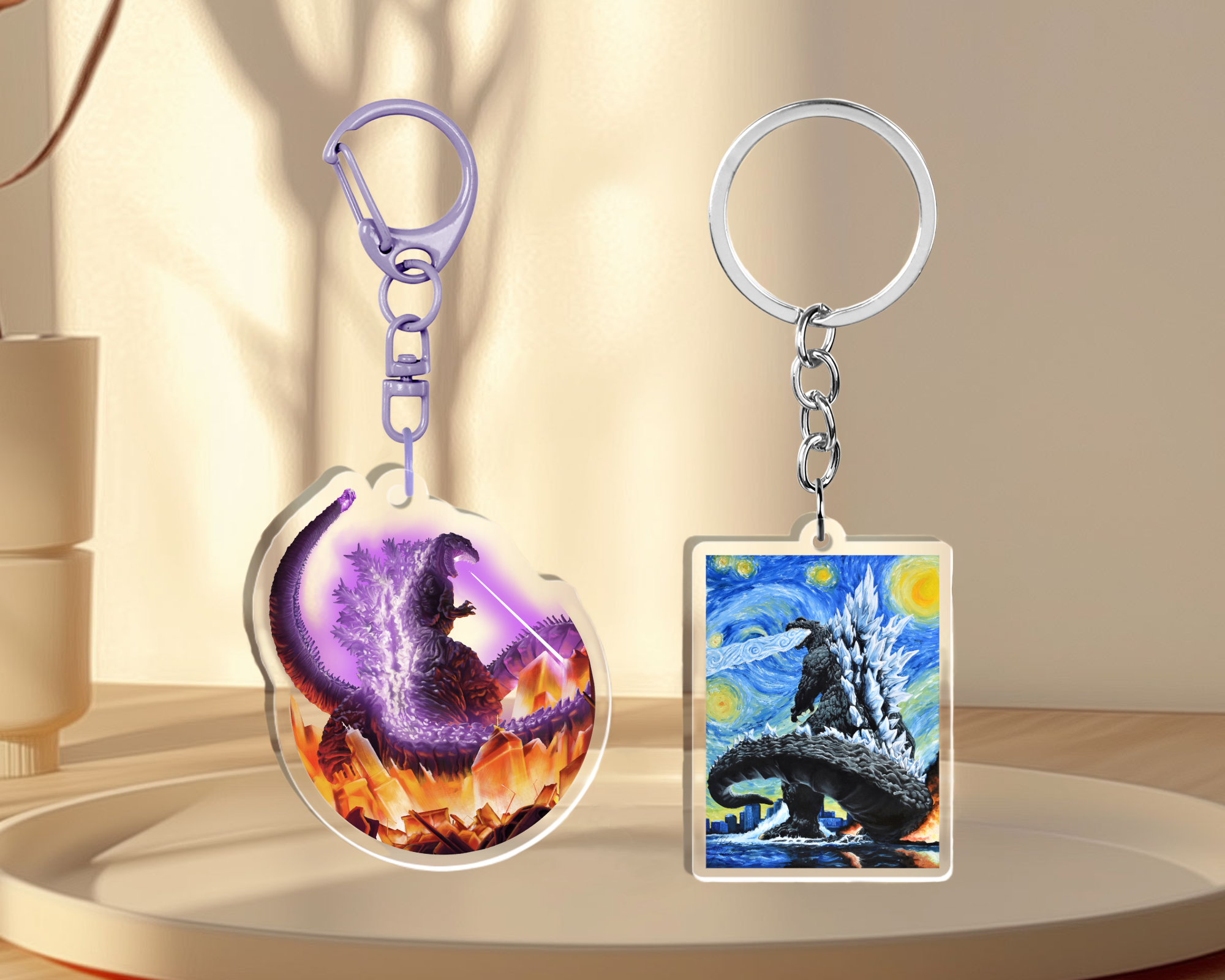 Godzilla Keychain