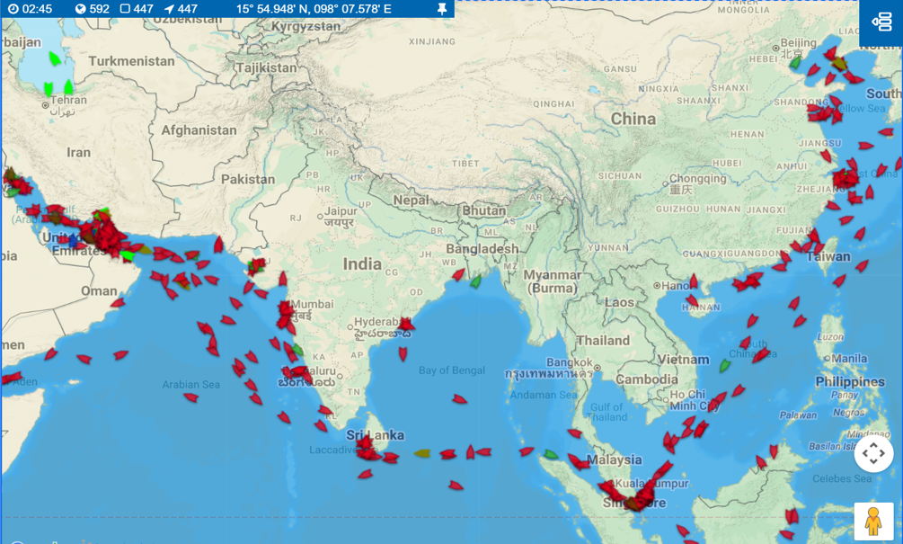 Vessel tracking data from Pole Star, Blackstone Compliance Services’ data partner.
