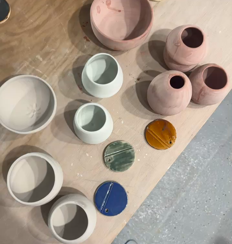 Vessels before second firing